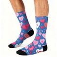 thumbnail image 6 of Valentine‘s Day Socks for Women, Cute Heart & Love Print Crew Socks, Gift for Girlfriend, Wife, Galentine’s Day & February 14th D 1pcs, 6 of 6