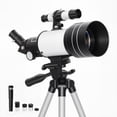 thumbnail image 1 of Outsunny Telescope for Adults, 70 mm Aperture 300 mm Refractor Telescope, 1 of 10