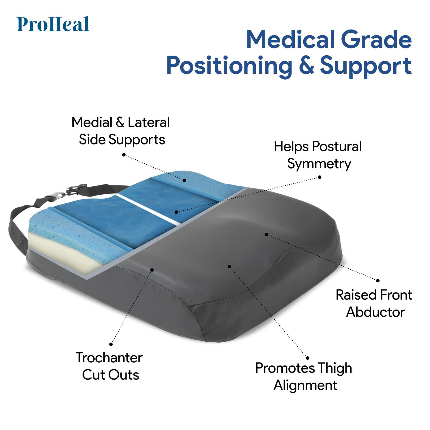 ProHeal Molded Foam Wheelchair Seat Cushion — ProHeal-Products