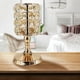 thumbnail image 4 of Candelabro de cristal, elegante pieza central de mesa dorado, 4 of 9