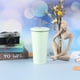thumbnail image 2 of Wosthever Frasco de vacío de acero inoxidable, paja desmontable antideslizante, 500ml, reutilizable, lavable, para leche, café, agua, taza, suministros Cocina y Comedor Verde Wosthever HA073675-05B, 2 of 6