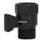 thumbnail image 2 of Agua G1/2 Válvula de Cierre Válvula de Control de Agua de Latón Válvula de Rociado de la Cabeza Negra para el Baño Para El Baño Domémico, 2 of 7