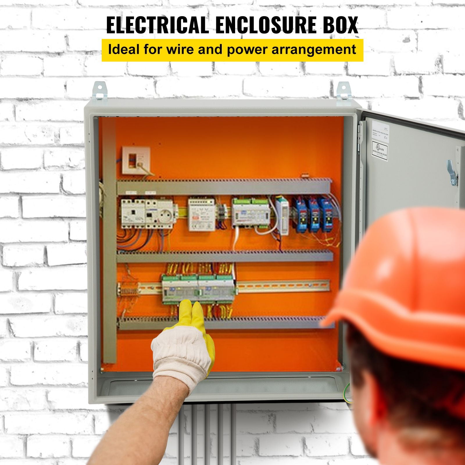 NEMA Outdoor Electrical Enclosure Box, with Rain, Detachable, IP66 Waterproof Grade, Reinforced Lock & Hinge, Galvanized, Safer routing, cleaner installation, and dependable power management