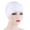 White, variant on WIZUTIZ Women's Muslim Headscarf Hat Base Headscarf Cap Hair Cover Headwrap Hats Women Crystal Linen Pleated Pile Hat Ladies Solid Muslim Cap Wrap Scarf Cap