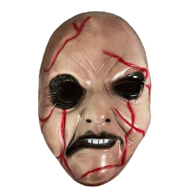 Máscara espeluznante para cosplay de terror integral, Bloody Crack, PVC
