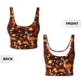 thumbnail image 5 of Lsque Warm Forest Plants and Deer Printed Women'S Sports Bra, Compression, Moisture Wicking, High-Impact Sports Bra For Women,Supportive sports bra-Large, 5 of 9