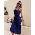 thumbnail image 2 of Ekouaer Silk Dresses for Women Slip Dress Silk Pajama Dress Comfort Sleepwear Satin Nightgown, 2 of 6