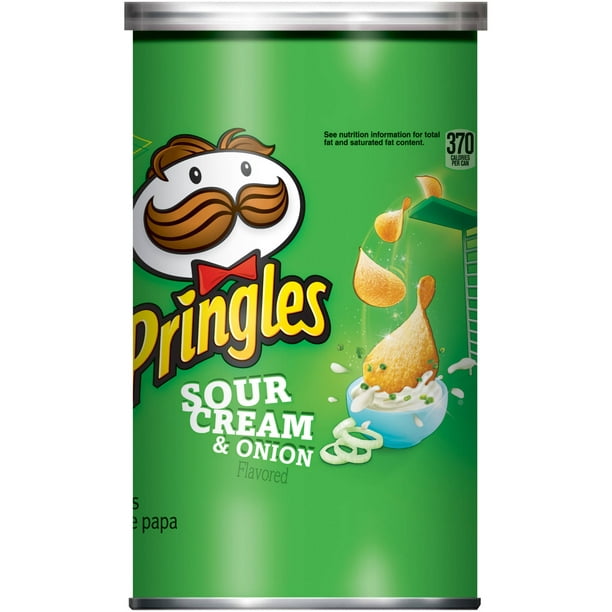 Pringles Sour Cream & Onion Flavored Potato Crisps 2.5oz - Walmart.com ...