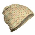 thumbnail image 1 of Insects Unisex Beanie, Childish Colorful Flies, Hiking Outdoors, Pastel Brown Multicolor, by Ambesonne, 1 of 1