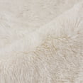 thumbnail image 6 of 2 Pc Bath Mat Set, PV Fur Rug Soft Furry Shag Plush Bathroom Floor Carpet, Non-Slip 17" x 24" & 20" x 30" Solid Color - White, 6 of 6