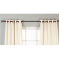 thumbnail image 2 of Cream Ring Top Matka Raw Silk Curtain / Drape  - 80W x 108L - Piece, 2 of 2