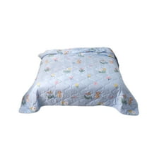 Hwkond Cooling Comforter Skin-friendly Plain Printed Washed Cotton Summer Quilt Ventilation Quilt on Clearance