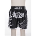 thumbnail image 3 of inlzdz Kids Boys Muay Thai Martial Arts MMA Shorts Kick Boxing Boxer Shorts Training Booty Shorts Black L, 3 of 7