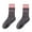 Dark Gray, variant on Naierhg Thermal socks 1 Pair Women Sports Socks Anti-skid Bottom Silicone Particle Contrast Color Sweat Absorption Letter Print Workout High Elasticity Jogging Footwear Supplies Purple