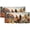 Pattern-5, variant on Rooster Window Curtain Valances Farm Animals Sunflowers Daisy Flower Nature Scenery Privacy Window Valances for Living Room Kitchen 54 by 18 in, 2 Panel