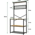 SOGES Kitchen Bakers Racks Kitchen Baker Storage Shelf Rack 3Tier for