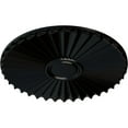thumbnail image 3 of Ekena Millwork 19 3/4"OD x 1 3/8"P Shakuras Ceiling Medallion (For Canopies up to 5"), Hand-Painted Jet Black, 3 of 5
