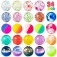 thumbnail image 1 of Pelotas hinchables JOYIN de 32 mm, 24 unidades, 6 estilos con bolsa de almacenamiento para niños, 1 of 8