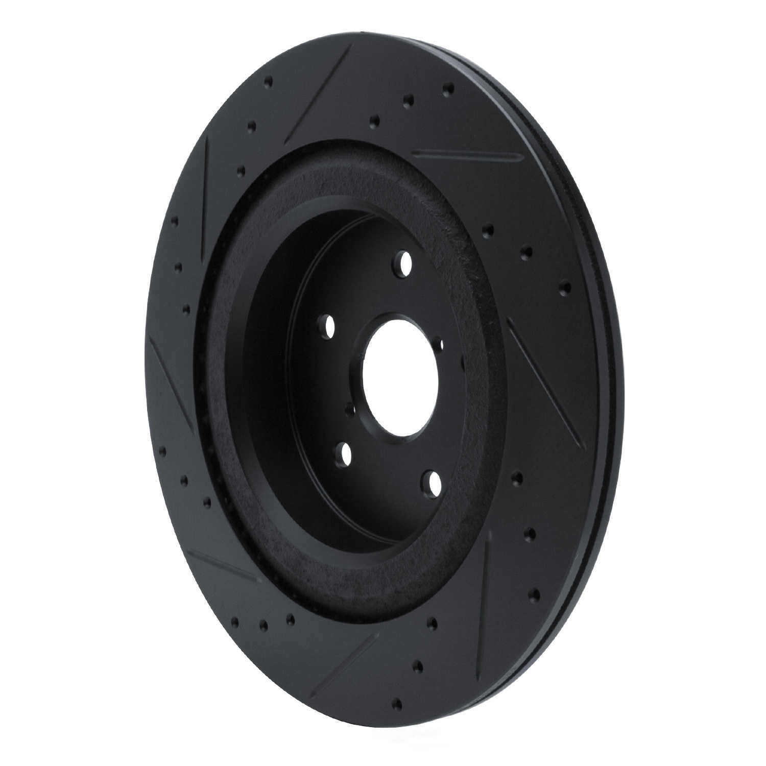 Dynamic Friction Company 633-13044R DFC Brake Rotor - Drilled And Slotted - Black