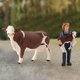 thumbnail image 2 of Figura de vaca Simmental atractiva decorativa creativa de Pvc modelo de ganado para granja, 2 of 5