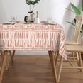 thumbnail image 6 of Rectangle Tablecloth with Wave Lace 60x84 Inch, Farmhouse Broken Stripes Tablecloth Rectangle Waterproof Tablecloth Holiday Tablecloth for Dining, Parties, Camping, 6 of 8