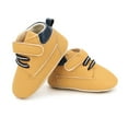 thumbnail image 6 of Biekopu Baby Boy Shoes, Soft Sole Non-slip PU Leather First Walking Shoes Flats Indoor Outdoor Toddler Shoes, 6 of 8