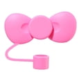thumbnail image 1 of Tapa de paja, genérica, tapa de paja con forma de lazo de 10 mm, accesorios para vasos de agua, color rosa y rojo, 1 of 9
