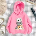 thumbnail image 7 of akafmk Girls Graphic Hoodies Lightweight Hoodie Sweatshirt Long Sleeve Pullover Tops Cute Versatile Fall Clothes, Size 5-6 Years, 7 of 7