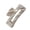 Cream mocha, variant on Fashionable Striped Hair Clip Oversized Claw Clip For Women Girl Hairstyling