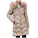 thumbnail image 2 of Parkas de manga larga para mujer, chaqueta informal de algodón con capucha y mangas largas de colores., 2 of 9