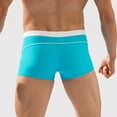 thumbnail image 3 of Quick-Drying Swim Trunks for Men Drawstring Low Waist Swimming Boxers Shorts Mens Stretchy Slim Comfort Swimwear Board Swimsuits Bottoms, 3 of 7