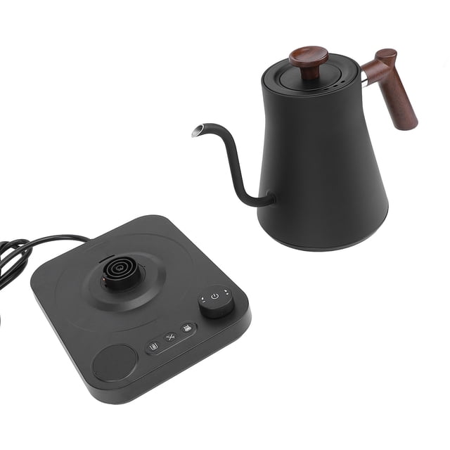 Gooseneck Electric Kettle, 1200W Pour Over Coffee & Tea Kettle with LCD Display, Temperature Control, Stainless Steel Electric Kettles for Hot Boiling Water Tea Pot