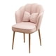 thumbnail image 2 of Silla de tocador para uso doméstico, silla de maquillaje con respaldo para salón, comedor, cafetería rosa, 2 of 9
