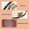 thumbnail image 5 of 7-Inch Wooden Handheld Tambourine with Double Row 10 Metal Jingles - Musical Percussion Instrument for Kids, Adults, Church, KTV, Parties, 5 of 6