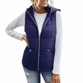 thumbnail image 4 of Vedolay Parka Jackets Coat for Women 2023 Long Hooded Trench Coats Lined Windbreaker Travel Jacket Blue,M, 4 of 5