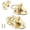 Gold, variant on WellMade Heavy-Duty Toggle Hasp Latch, 2-3/4 x 1-1/2 in. Nickel Plated Steel, for Cabinet, Door & Chest, with Screws, 2 pack