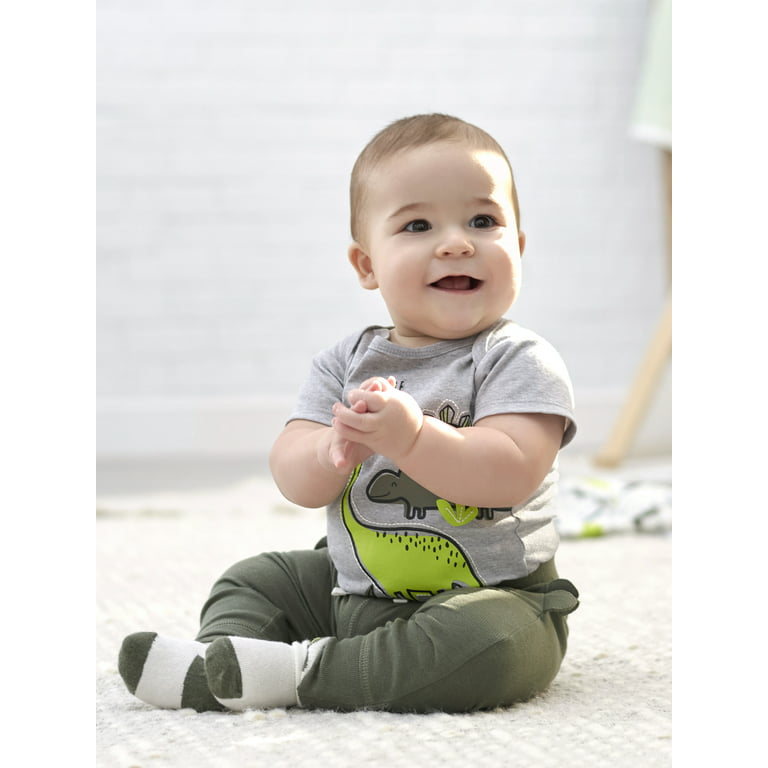 Gerber Baby Boy Pants, 4-Pack (Newborn-24 Months) 