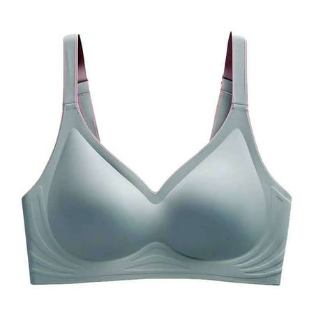 

Jialili Women s Bra Ultra-Thin Cup No Steel Ringunderwear Gathered Sleep Bra Mint Green M