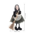 thumbnail image 2 of Diceymbol Halloween Standing Fabric Witch Doll Spooky Decor for Patio Yard Home Halloween Home Decorations 7 Inch, 2 of 8