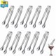 thumbnail image 2 of 10 Pieces Stainless Steel Sugar Tongs Set, Ice Cube Tongs Compatible With Sweets Candy Salad Spaghetti Serving Tongs In Wedding Party, 2 of 5
