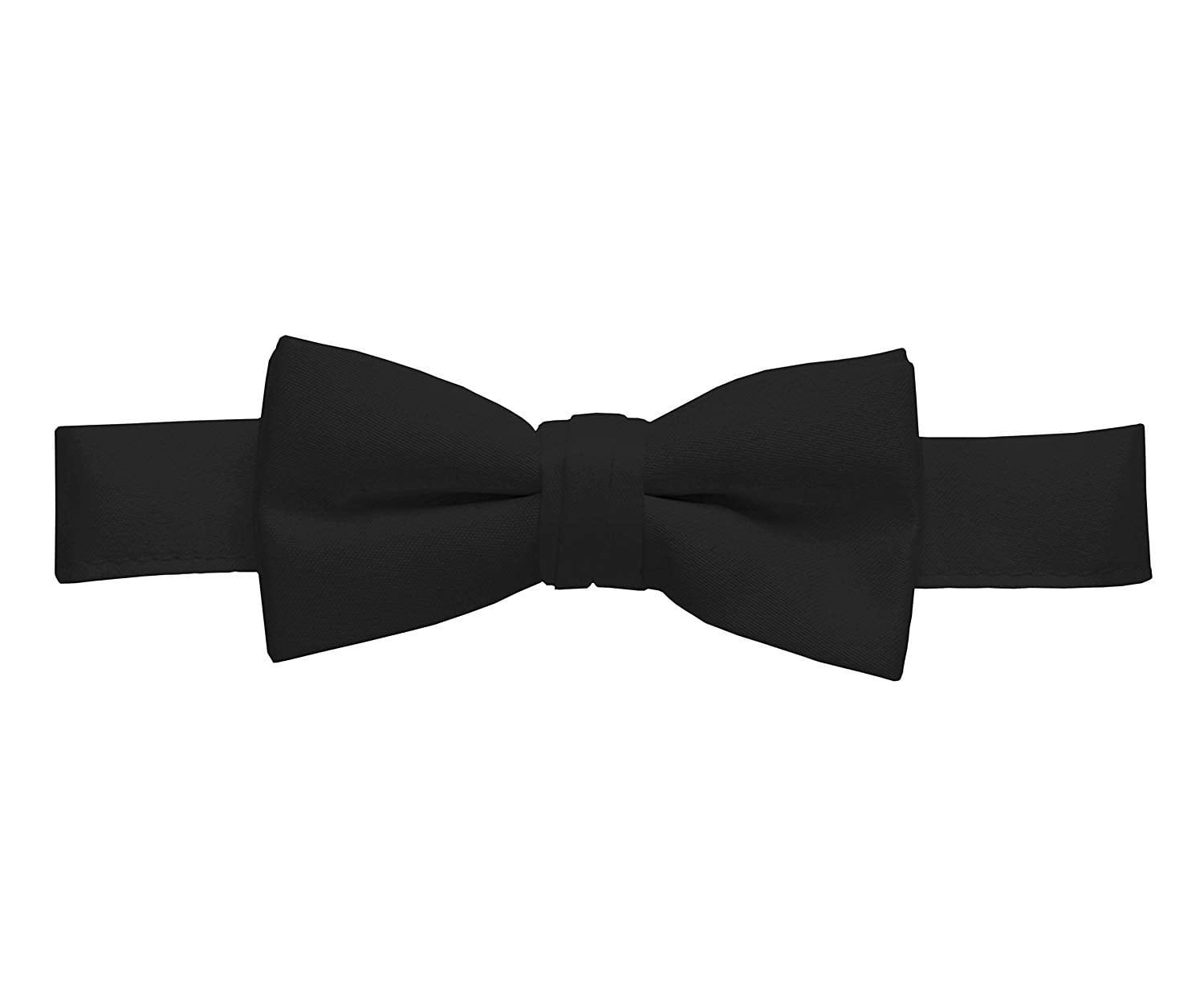 Hold'em Bow Tie Set, Baby Pre-Tied Bow Tie, 1' Suspender for Toddler Kids - Black