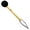 Black, variant on Tycoon 755306 Surdo Mallet, Red
