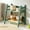 Green #2, variant on Wooden Countertop Mug Rack | Double Layer Tea & Coffee Bar Station Organizer | Kitchen Counter Shelf for Condiment & Accessory Storage | 1-Pack