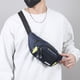 thumbnail image 1 of Mochila de hombro en el pecho de hombre con bandolera cruzada | Nailon impermeable, diseño ligero, puerto para auriculares | Mochila de mensajería deportiva multifuncional al aire libre | 13,4"x5,5", 1 of 6