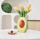 thumbnail image 2 of Jarrón de frutas, jarrón de cerámica de aguacate, decoración de casas de familia, decoración de hoteles, artesanías, jarrón de cerámica de frutas creativas, 2 of 6