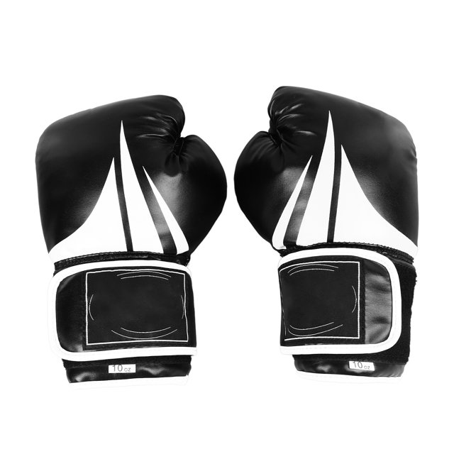 1 par de guantes de entrenamiento de boxeo de 10 oz guantes de boxeo con saco de arena para hombres y mujeres negros