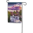 thumbnail image 6 of SKYSONIC Garden Flag Cityscape with Temple Neuf Double-Sided Printed House Sports Flag-12x18(in)-Polyester Decorative Flags for Courtyard Garden Flowerpot, 6 of 6
