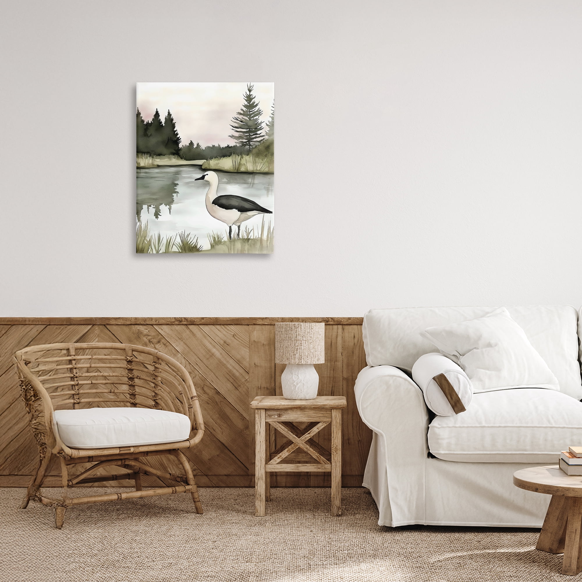 Stupell Industries Springtime Serenity Duck Canvas Wall Art, design by Riley B