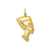 FJC Finejewelers 10 kt Yellow Gold Nefertiti Charm 30 x 16 mm