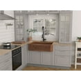 thumbnail image 2 of Anzzi K-AZ250 33 in. Kasha Farmhouse Handmade 0-Hole Single Bowl Kitchen Sink with Flower Bed Design Panel in Polished Antique Copper, 2 of 4